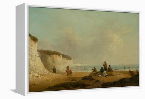 Calm off the Coast of the Isle of Wight, 1799-1804 (Oil on Panel)-George Morland-Framed Premier Image Canvas