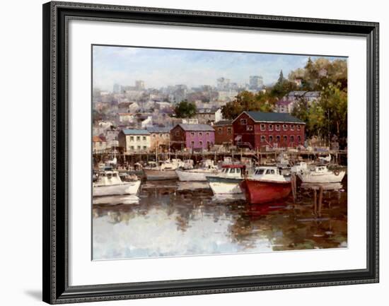 Calm on the Harbor-Furtesen-Framed Art Print