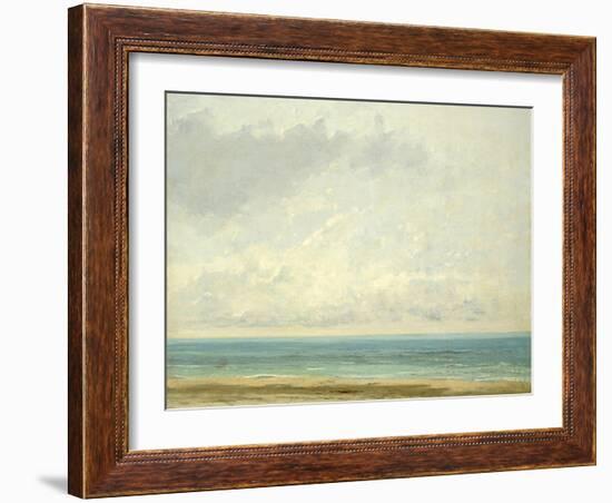 Calm Sea, 1866-Gustave Courbet-Framed Giclee Print