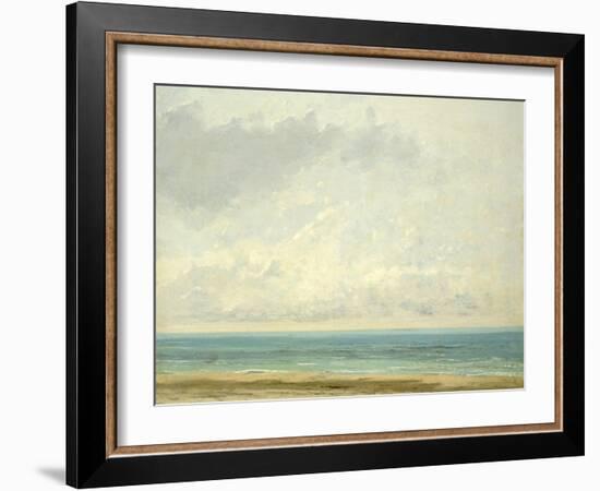 Calm Sea, 1866-Gustave Courbet-Framed Giclee Print