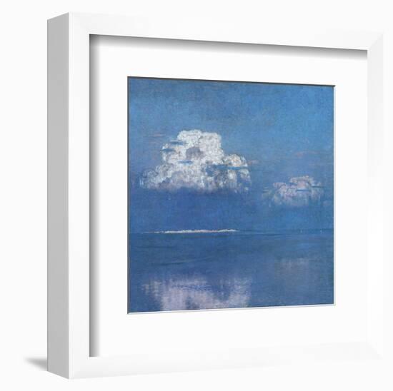 Calm Sea near the Dunes of Lyste-Eugen Bracht-Framed Art Print