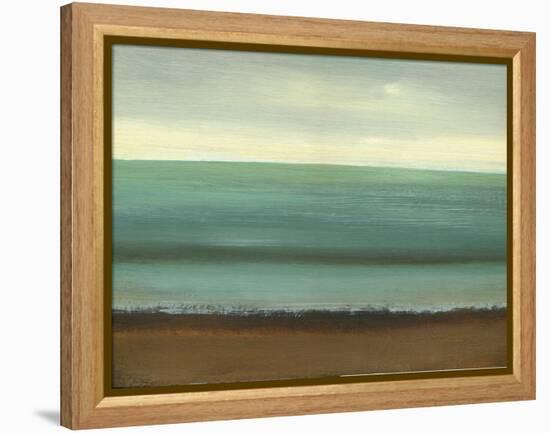 Calm Sea-Caroline Gold-Framed Stretched Canvas