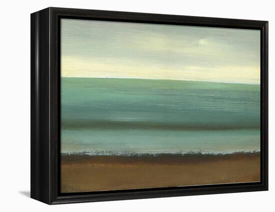 Calm Sea-Caroline Gold-Framed Stretched Canvas