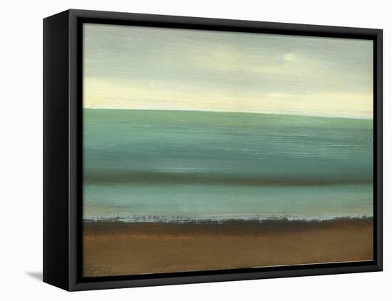 Calm Sea-Caroline Gold-Framed Stretched Canvas