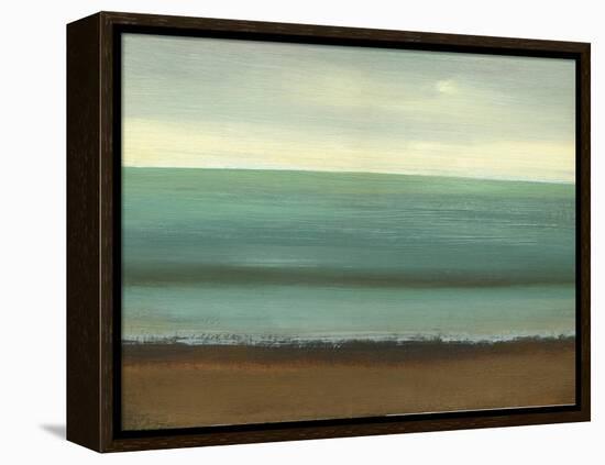 Calm Sea-Caroline Gold-Framed Stretched Canvas