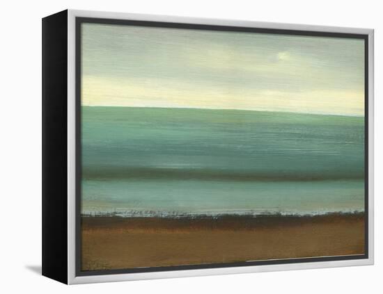 Calm Sea-Caroline Gold-Framed Stretched Canvas