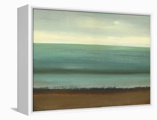 Calm Sea-Caroline Gold-Framed Stretched Canvas