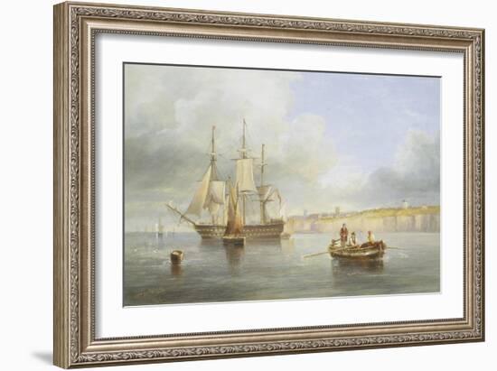 Calm Sea-John Wilson Carmichael-Framed Giclee Print