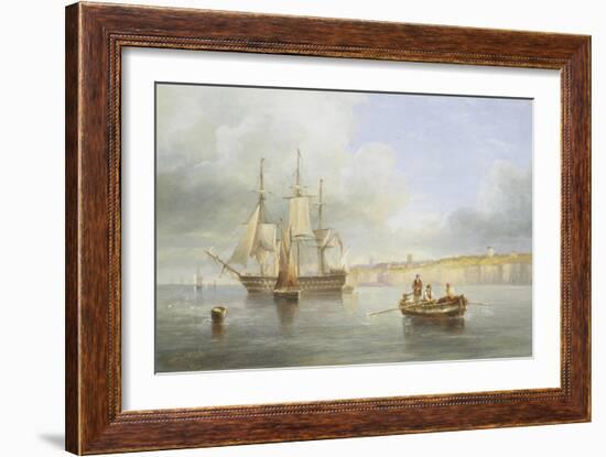 Calm Sea-John Wilson Carmichael-Framed Giclee Print