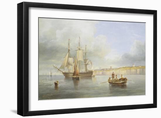 Calm Sea-John Wilson Carmichael-Framed Giclee Print