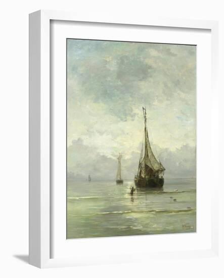 Calm Sea-Hendrik Willem Mesdag-Framed Art Print