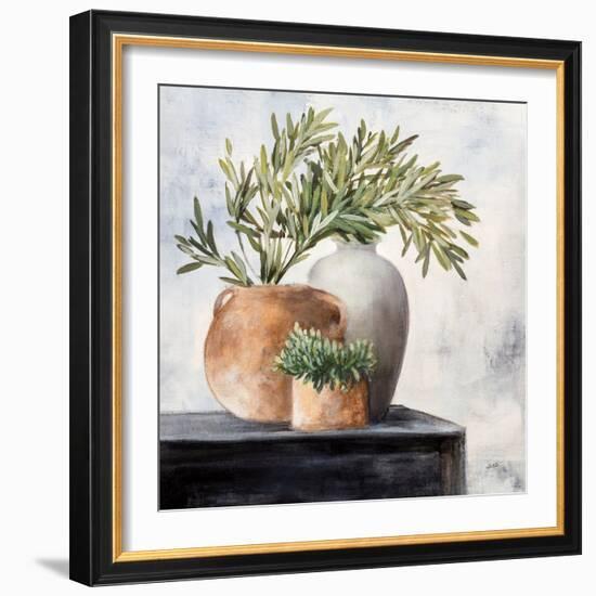 Calm Still Life Dark I-Julia Purinton-Framed Art Print