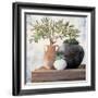 Calm Still Life Dark II-Julia Purinton-Framed Art Print