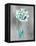 Calm Turquoise Fleur-Rikki Drotar-Framed Premier Image Canvas