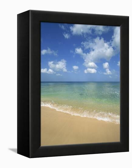 Calm Water on Beach at Paynes Bay, Barbados, West Indies, Caribbean, Central America-Hans Peter Merten-Framed Premier Image Canvas