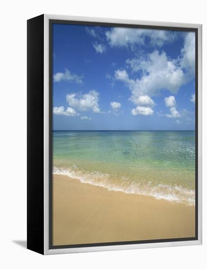 Calm Water on Beach at Paynes Bay, Barbados, West Indies, Caribbean, Central America-Hans Peter Merten-Framed Premier Image Canvas