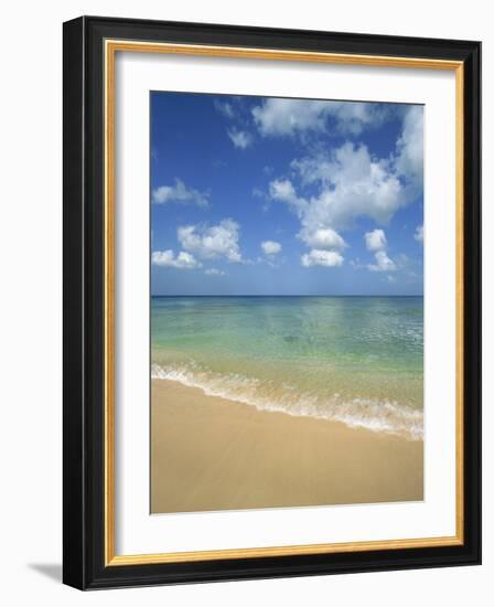 Calm Water on Beach at Paynes Bay, Barbados, West Indies, Caribbean, Central America-Hans Peter Merten-Framed Photographic Print