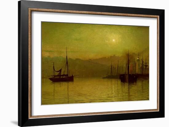 Calm Waters, Scarborough, 1880-John Atkinson Grimshaw-Framed Giclee Print