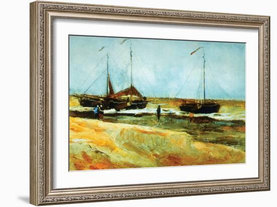 Calm Weather-Vincent van Gogh-Framed Art Print