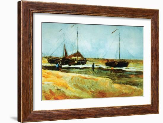 Calm Weather-Vincent van Gogh-Framed Art Print