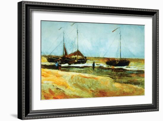 Calm Weather-Vincent van Gogh-Framed Art Print