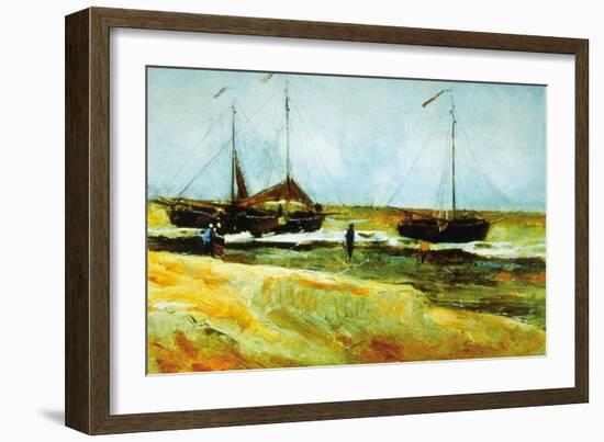 Calm Weather-Vincent van Gogh-Framed Art Print