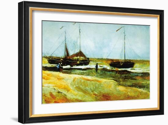 Calm Weather-Vincent van Gogh-Framed Art Print