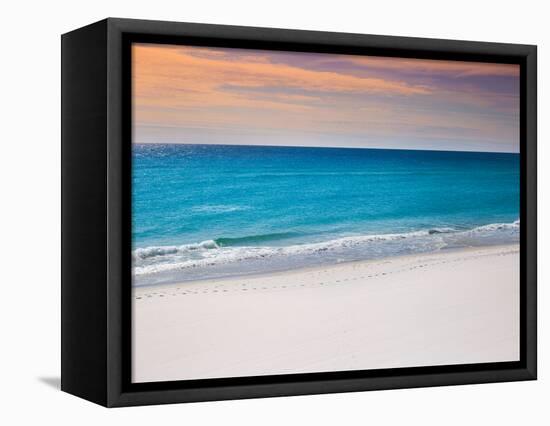 Calm White Pensacola Beach Vacation Spot-Joshua Whitcomb-Framed Premier Image Canvas