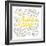 Calm Words II Yellow Gray-Gia Graham-Framed Art Print