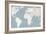 Calm World Map Crop-Moira Hershey-Framed Premium Giclee Print