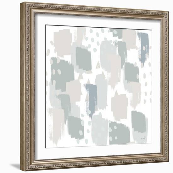 Calm World Map Pattern XII-Moira Hershey-Framed Art Print