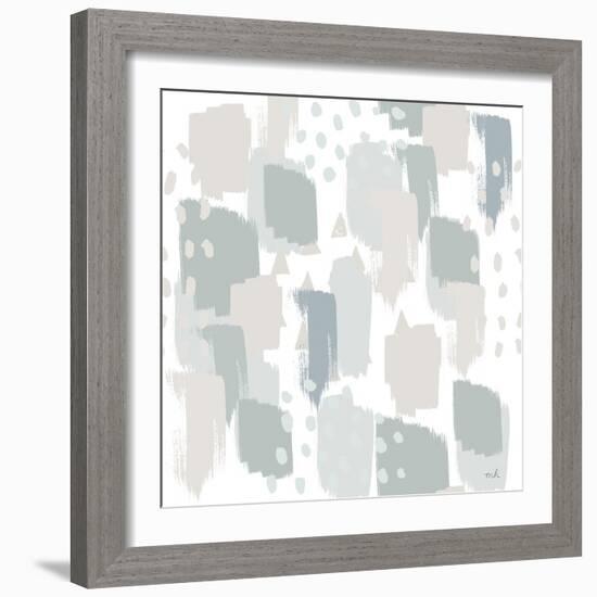 Calm World Map Pattern XII-Moira Hershey-Framed Art Print