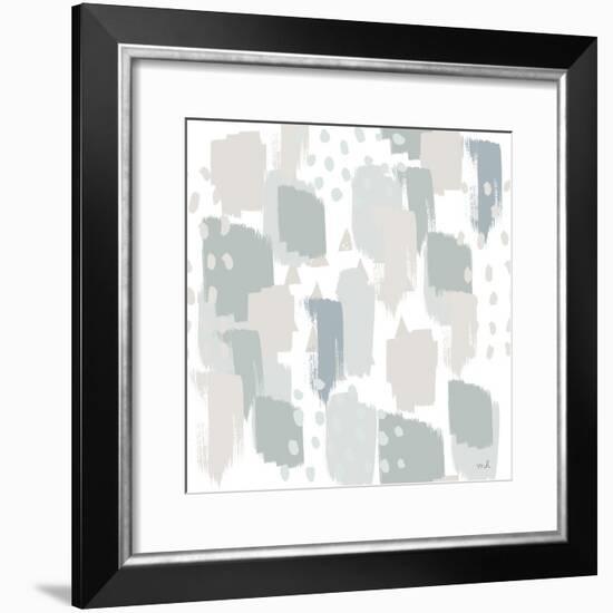 Calm World Map Pattern XII-Moira Hershey-Framed Art Print