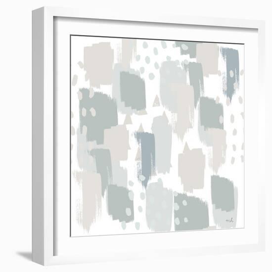 Calm World Map Pattern XII-Moira Hershey-Framed Art Print