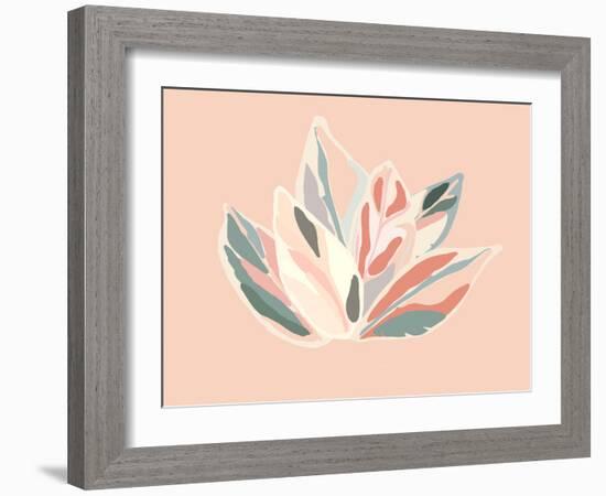 Calming Tropical Botanicals 7-null-Framed Art Print