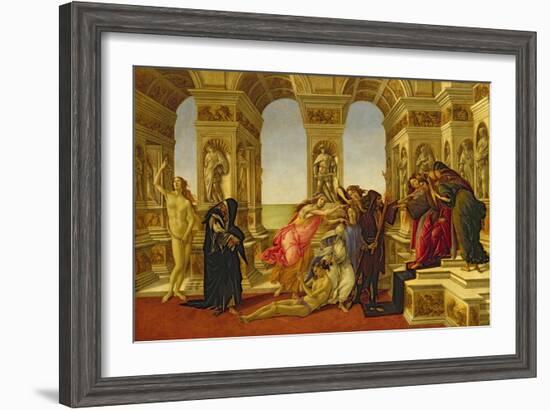 Calumny of Apelles, 1497-98-Sandro Botticelli-Framed Giclee Print