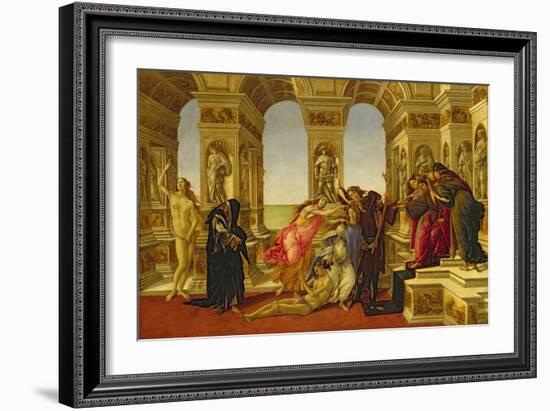 Calumny of Apelles, 1497-98-Sandro Botticelli-Framed Giclee Print