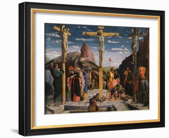 Calvary, Christ on the Cross-Andrea Mantegna-Framed Giclee Print