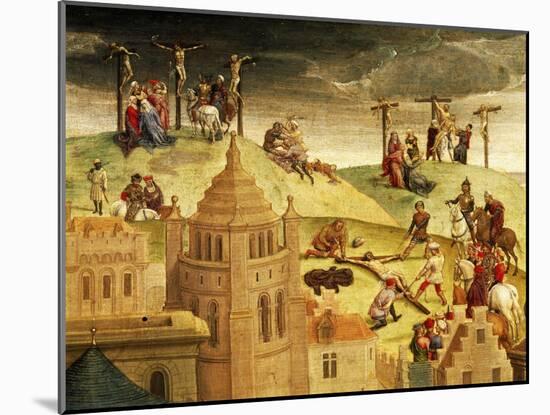 Calvary, Detail from Passion of Christ, 1471-Hans Memling-Mounted Giclee Print