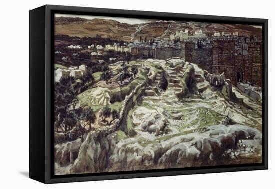 Calvary from the Walls of Herod's Palace-James Jacques Joseph Tissot-Framed Premier Image Canvas