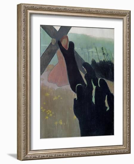 Calvary Or, the Road to Calvary, 1889-Maurice Denis-Framed Giclee Print