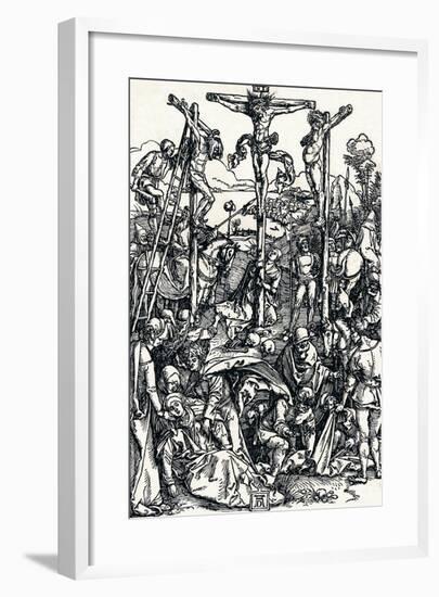 Calvary with the Three Crosses, 1504-Albrecht Dürer-Framed Giclee Print