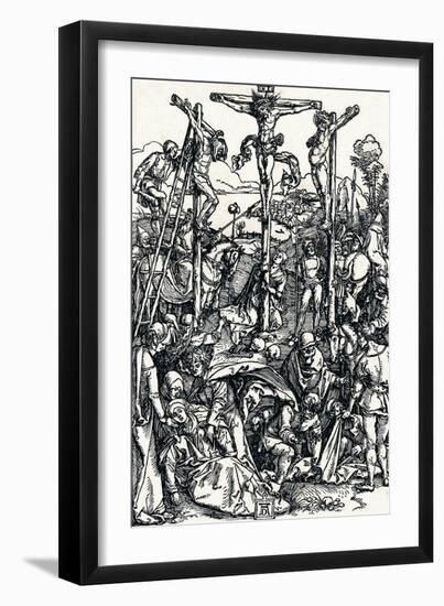 Calvary with the Three Crosses, 1504-Albrecht Dürer-Framed Giclee Print