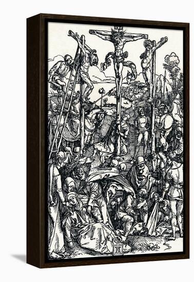 Calvary with the Three Crosses, 1504-Albrecht Dürer-Framed Premier Image Canvas