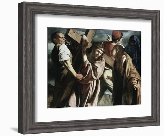 Calvary-Caravaggio-Framed Giclee Print