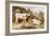 Calves and Poultry by a Byre, 1922-Walter Hunt-Framed Giclee Print