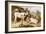 Calves and Poultry by a Byre, 1922-Walter Hunt-Framed Giclee Print