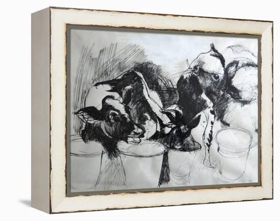 Calves; day-old-Brenda Brin Booker-Framed Premier Image Canvas