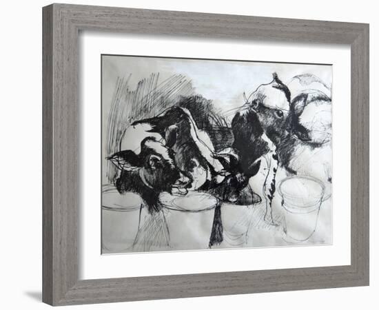 Calves; day-old-Brenda Brin Booker-Framed Giclee Print