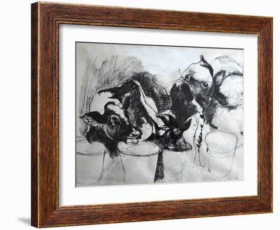 Calves; day-old-Brenda Brin Booker-Framed Giclee Print